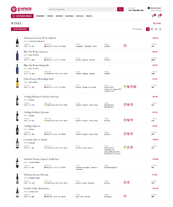 Wine Catalog page